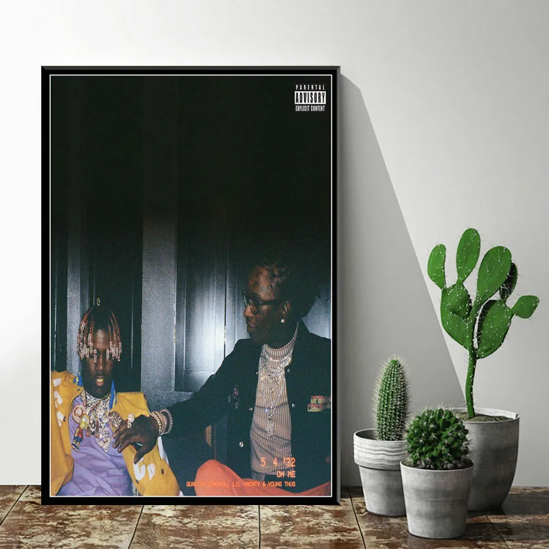 Young Thug Hot Music Album Jeffery Rap Hip Hop Star Art Painting Silk Canvas Poster Wall Home Decor картины plakat | Дом и сад