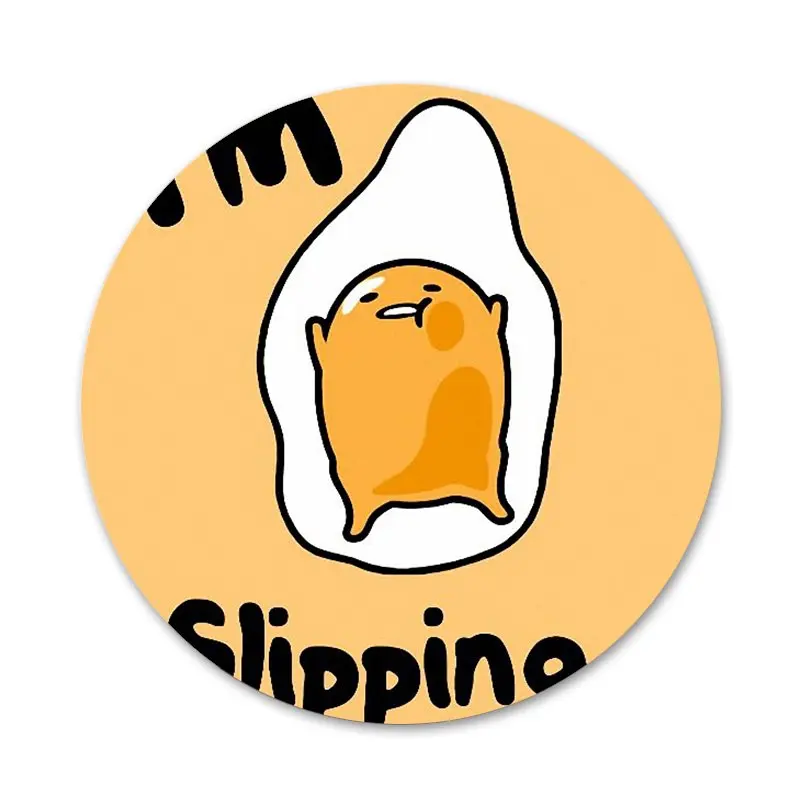 58 мм милый мультяшный значок яйцо пашот брошь заколка аксессуары для одежды