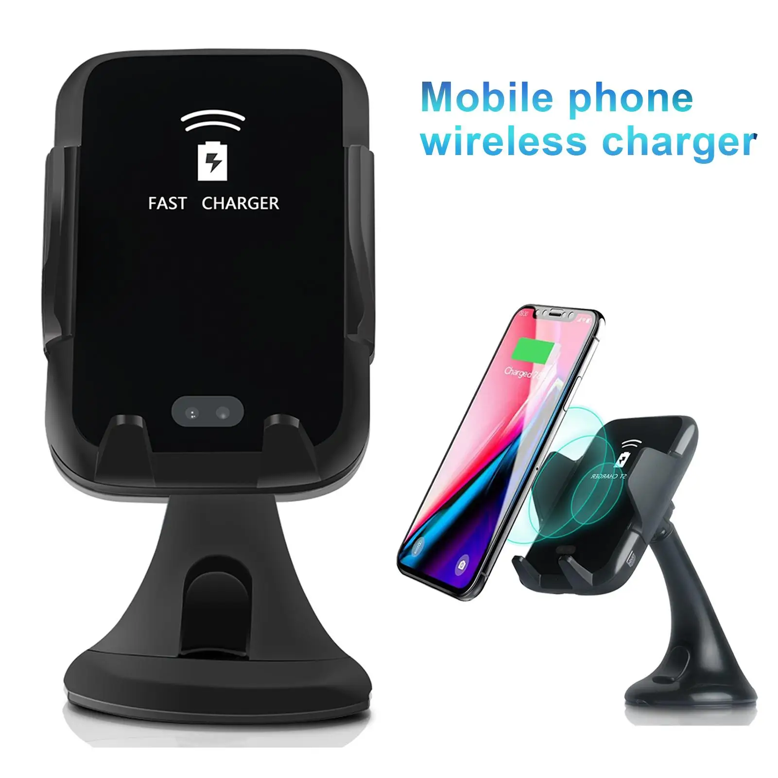 

Автомобильное зарядное устройство с автоматическим зажимом для телефона