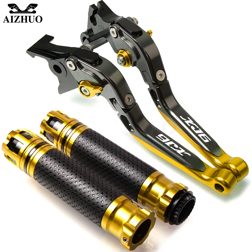 gold Для YAMAHA XJ6 XJ 6 XJ6N/XJ6 DIVERSION 2009- 2013 2012 11 мотоциклетный тормозной рычаг сцепления регулируемый ручной Руль - Цвет: gold
