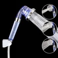 negative ion filtration water purification pressurized hand held removable washable water saving shower head