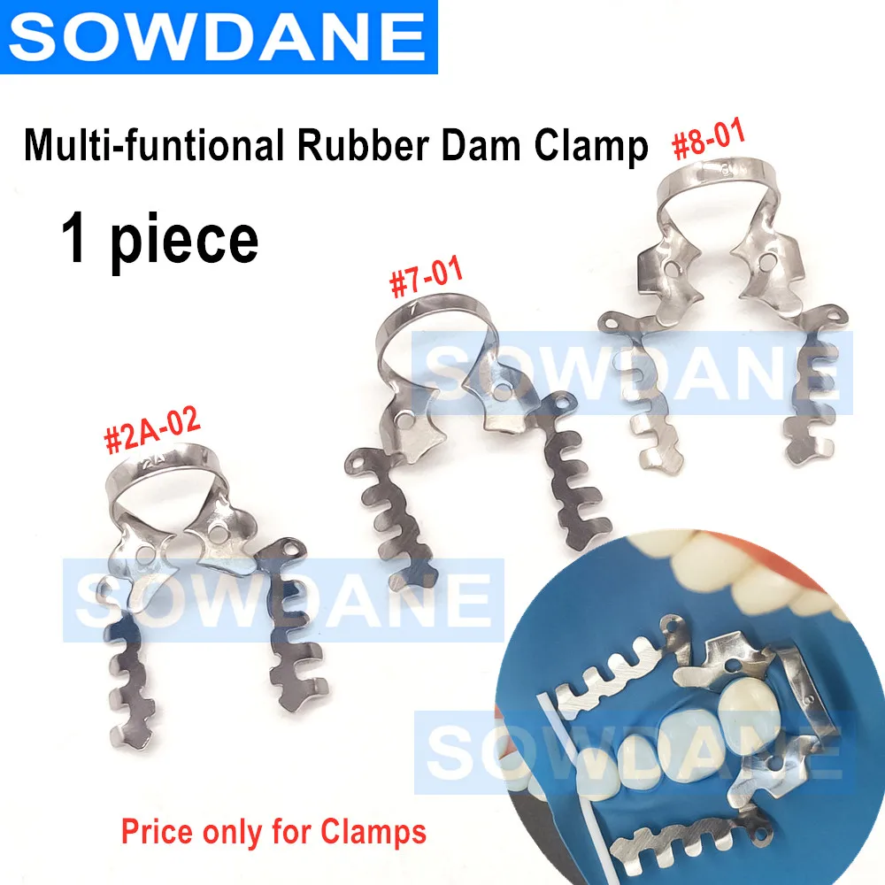 1 Pc Dental Multi-Funtional Rubber Dam Clamp Dental Special Clips Clip Stainless Steel Dentist Ortho Material Tool