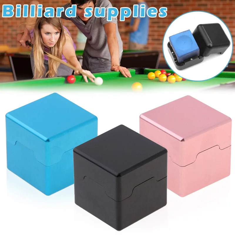 

Hot Snooker Billiards Tip Cue Chalk Holder Aluminium Chalk Case for Billiards MVI-ing