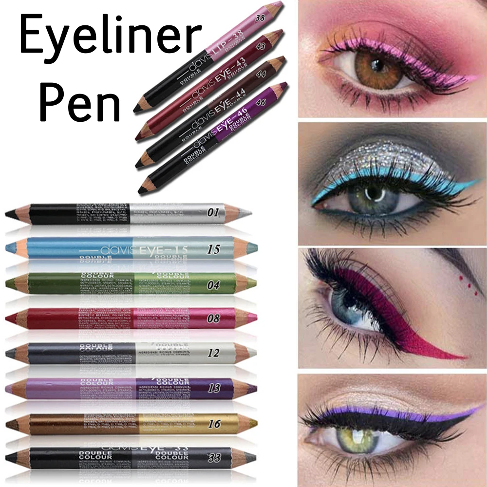 

Double-headed Durable Sweatproof Eyeliner Pencil Eye Shadow Pencil lasting Eye Liner Pencil Pigment Waterproof Eye Makeup Tools