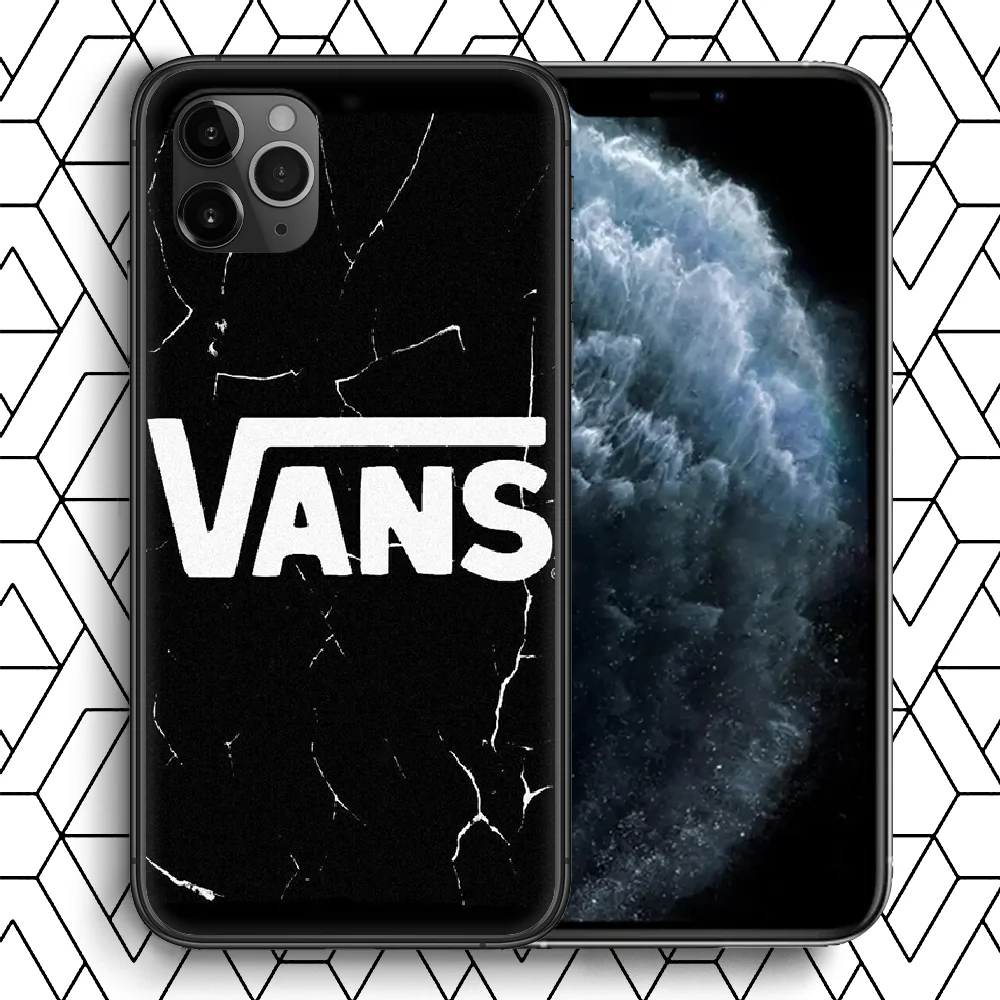 

American Vanss Casual Sports Brand Phone Case For Iphone 4 4s 5 5S SE 5C 6 6S 7 8 Plus X XS XR 11 12 Mini Pro Max 2020 Black