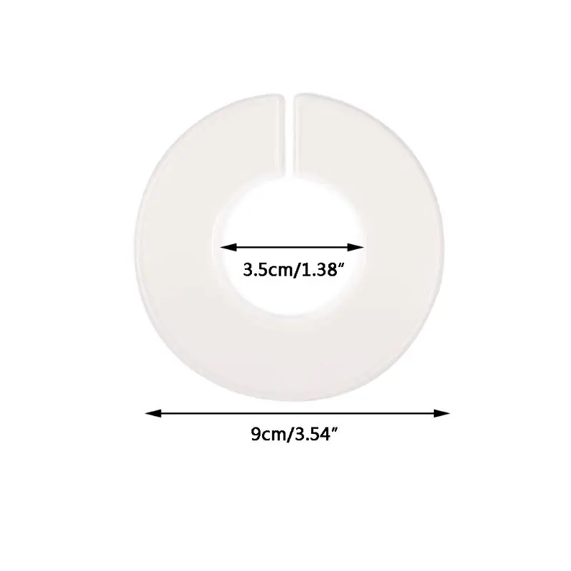 20/40pcs White DIY Clothing Size Dividers Wardrobe Round Plastic Clothes Hanger Marks | Дом и сад