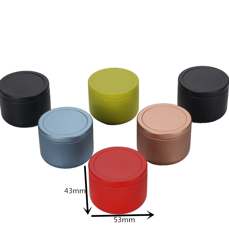 5 цветов Мини жестяная коробка для хранения чая портативный круглый