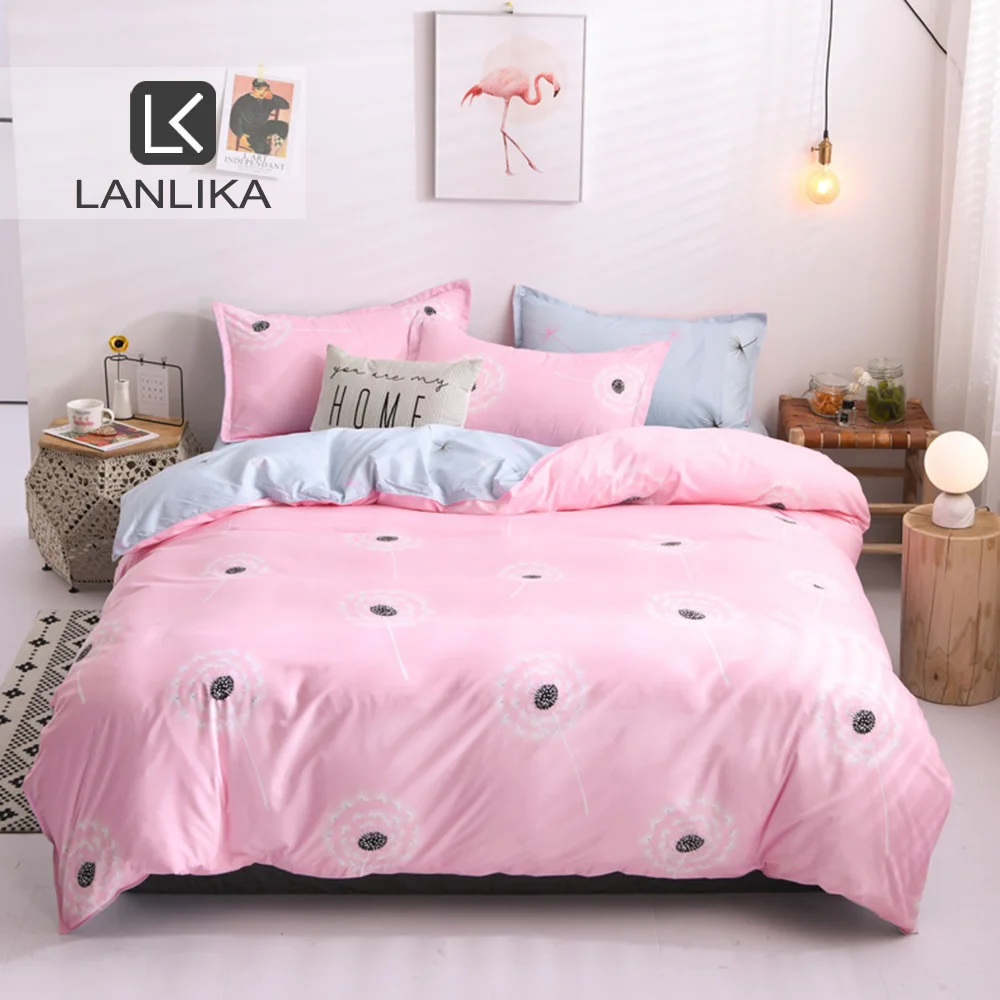 Постельное белье Lanlika с одуванчиком Комплект постельного белья Декор двойной