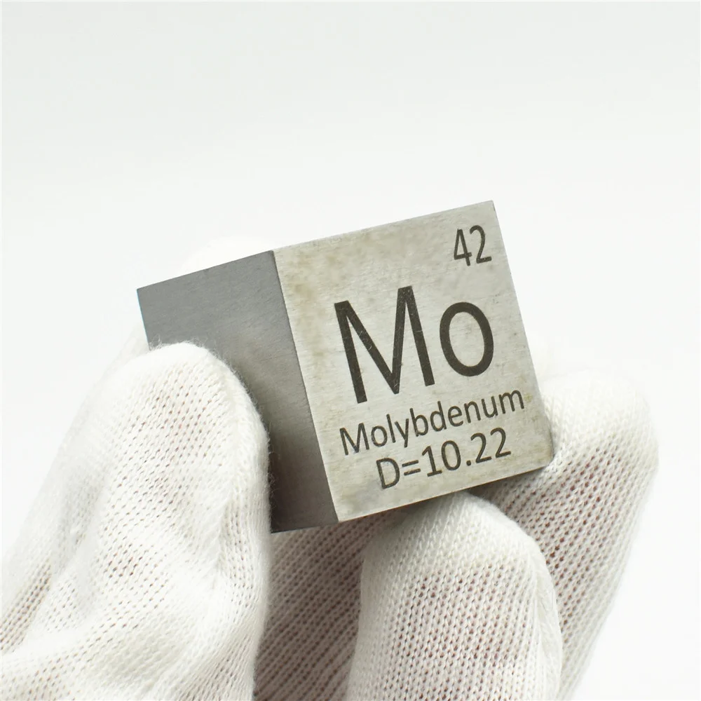 Молибденовый элемент кубический дюйм МО Высокая чистота коллекция наука Металл