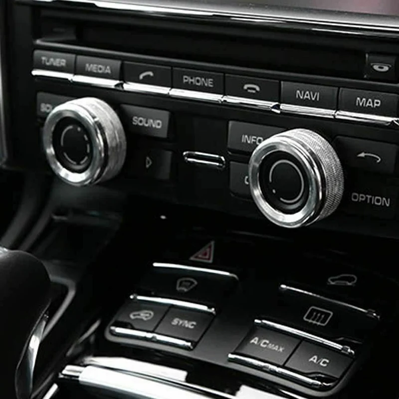 2 шт. объем автомобиль Ручка регулятора для радиоприемника Крышка Porsche Macan S Turbo
