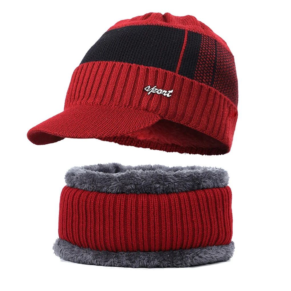 

Шапка-бини мужская, зимняя, 2 шт./компл., головные уборы для мужчин и женщин