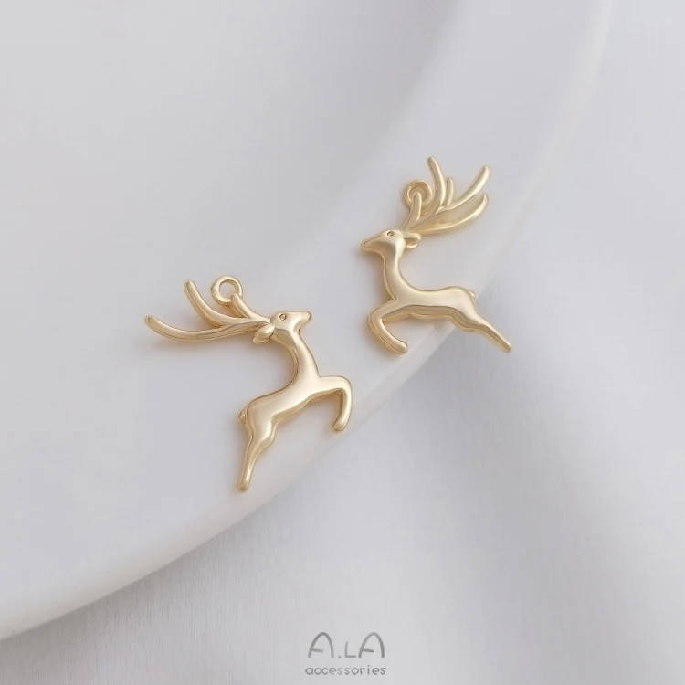 

Подвеска в виде оленя из меди, 16 мм, 10 шт.