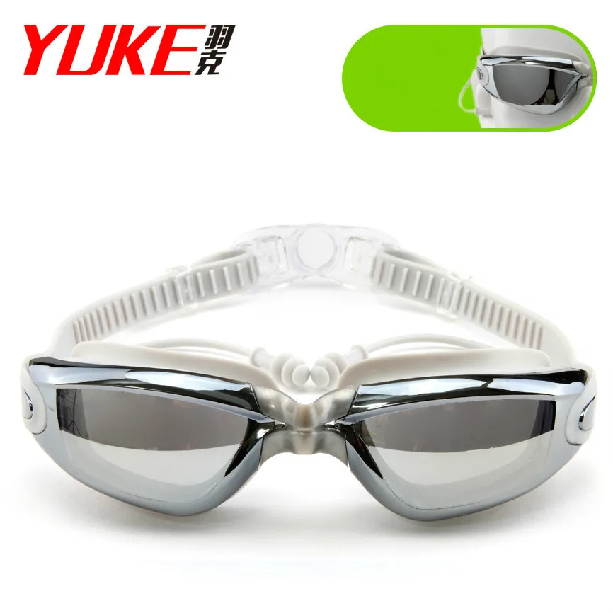 Очки для плавания YUKE ming с заглушкой профессиональные силиконовые плавательные