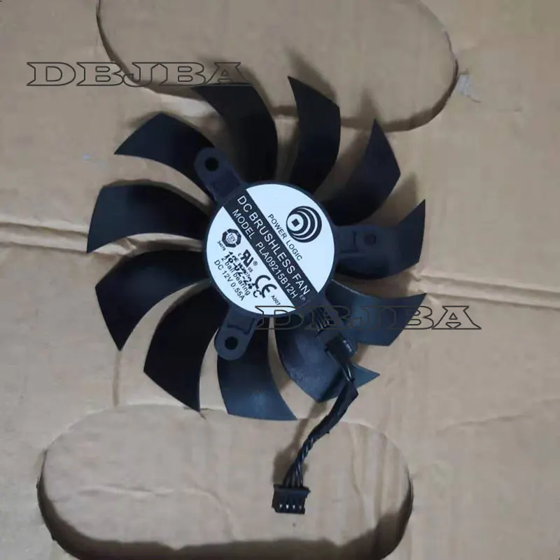 Вентилятор для видеокарты для PLA09215B12H DC 12V 0,55 A 4-pin 2 Ball