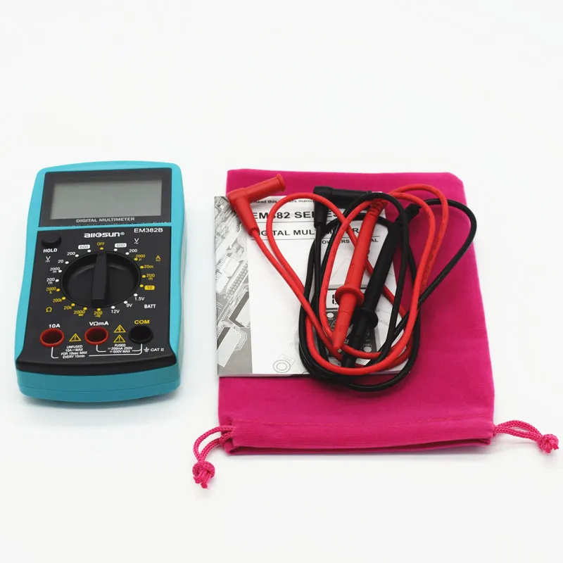 Цифровой мультиметр с ЖК дисплеем вольтметр амперметр измеритель