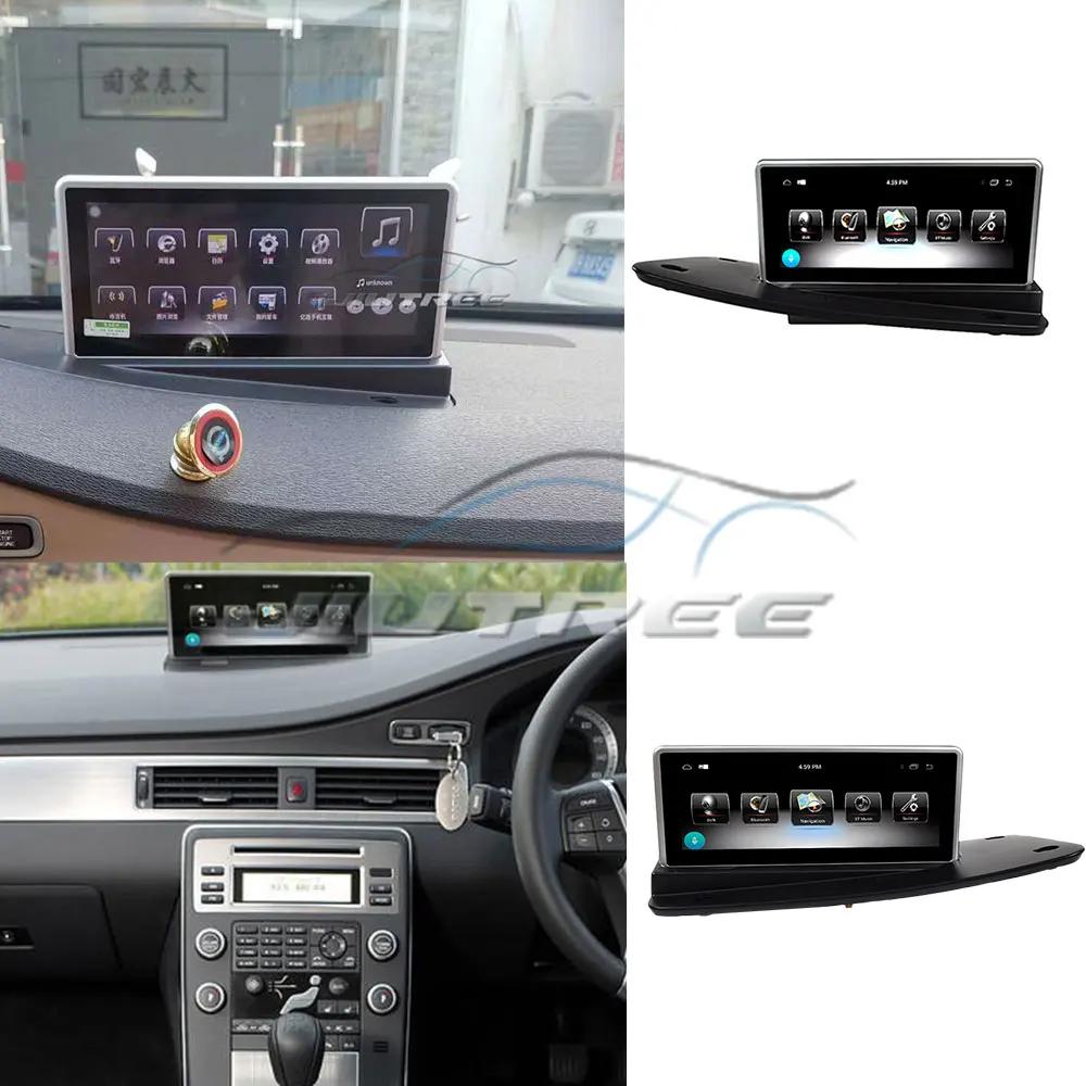 Автомагнитола 2 Din for вольво s80 2004 2005 2006 2007 2008 2009 2010 2011 стерео система с сенсорным
