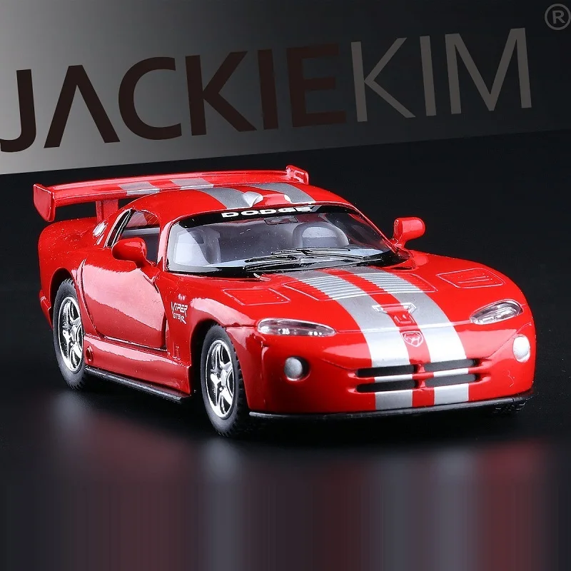 

High Simulation Exquisite Collection Toys: Kinsmart Car Styling Dodge Viper GTS-R Supercar 1:36 Alloy Car Model Pull Back Cars