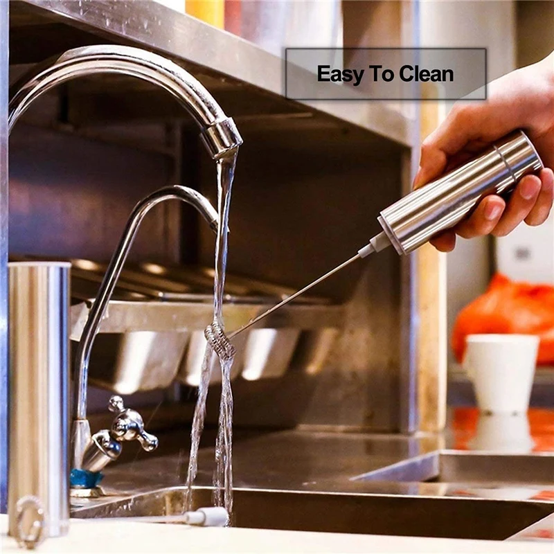 

Milk Frother, Mini Blender Mixer Electric Handheld Mixer, Coffee Frother Foam Maker Egg Beater with 2 Stainless Whisks