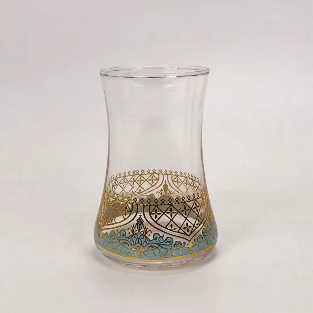 Набор стаканов для турецкого чая блюдца с ложкой кофейная чашка романтическая