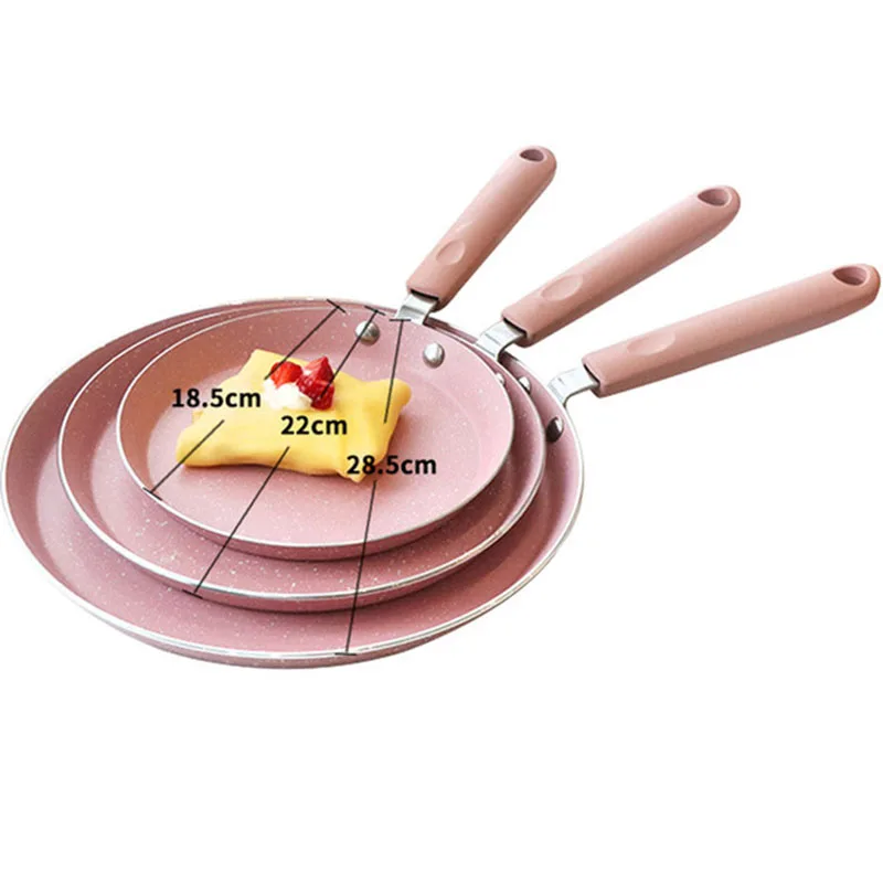 

Pink Double-Layer Melaleuca Cake Pan Non-stick Pan Steak Crepe Pancake Omelette Home Pancake Egg Steak Frying Pot Baking Mould