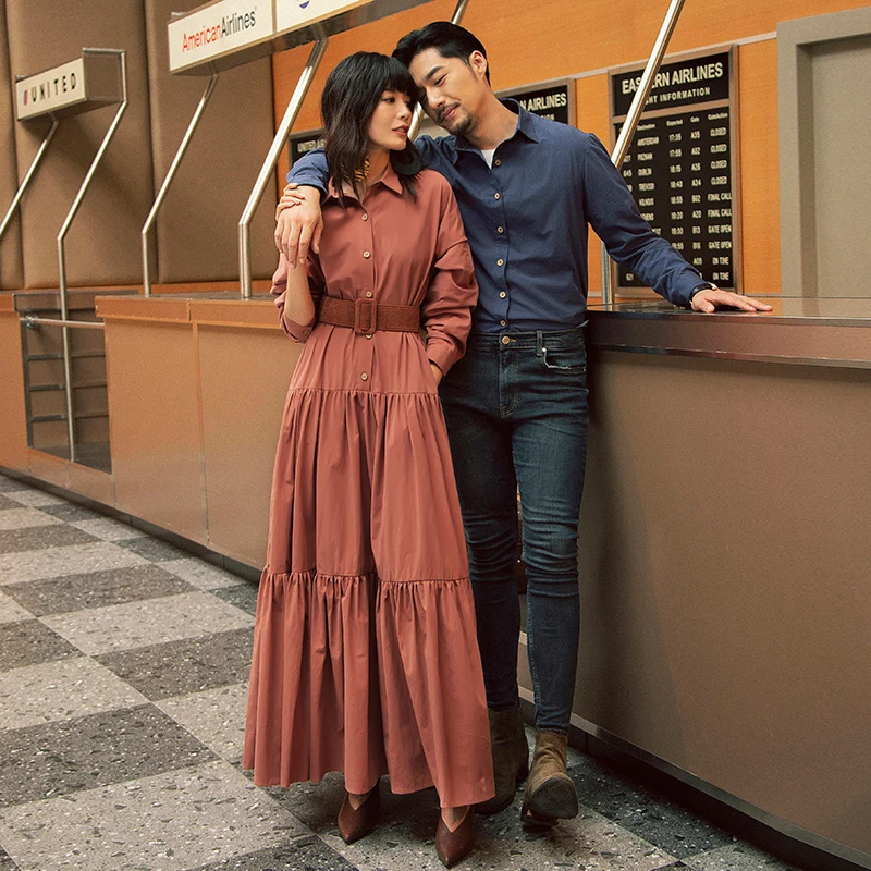 2019 VERRAGEE осеннее длинное платье|Женские платья| |