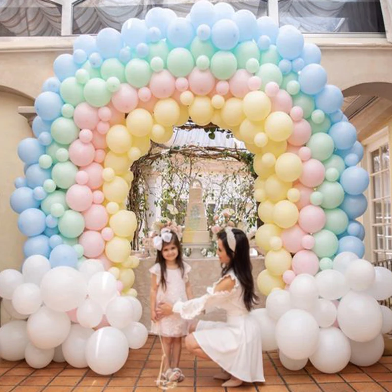 

20/40/60/80pcs 5inch Pastel Balloon Rainbow Macarons Candy Latex Balloons Birthday Party Decorations Wedding Decor Air Globos
