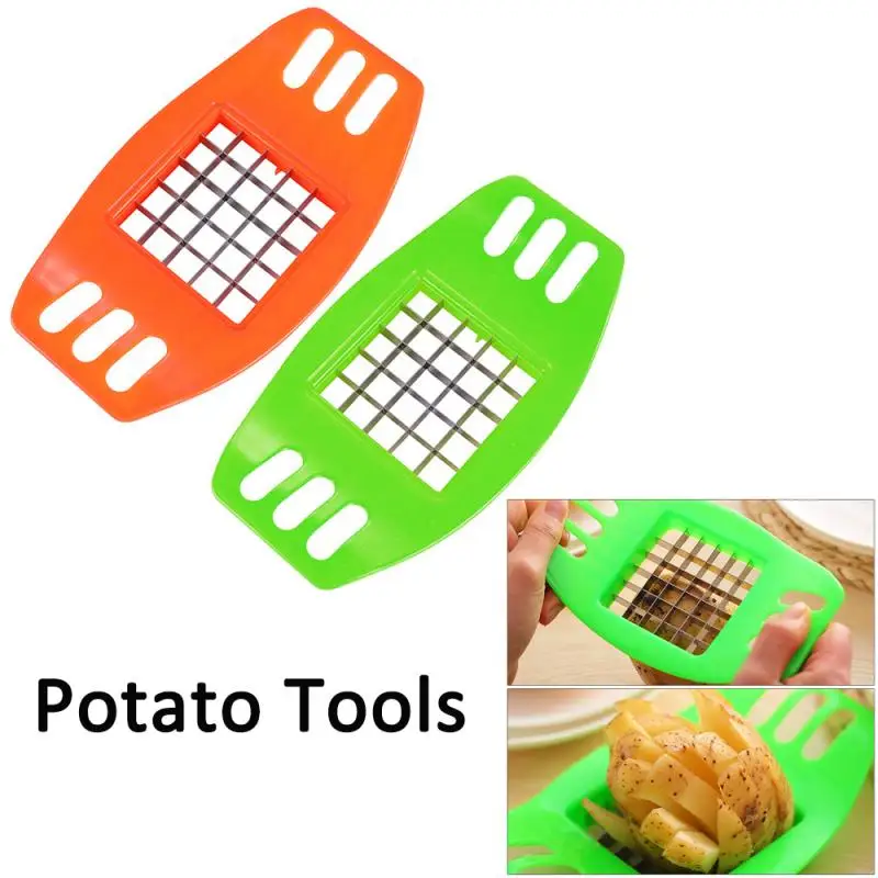 

Stainless Steel Vegetable Potato Slicer Cutter Chopper Chips Making Tool Potato Cutting Fries Tool Kitchen Accessories Wholesale