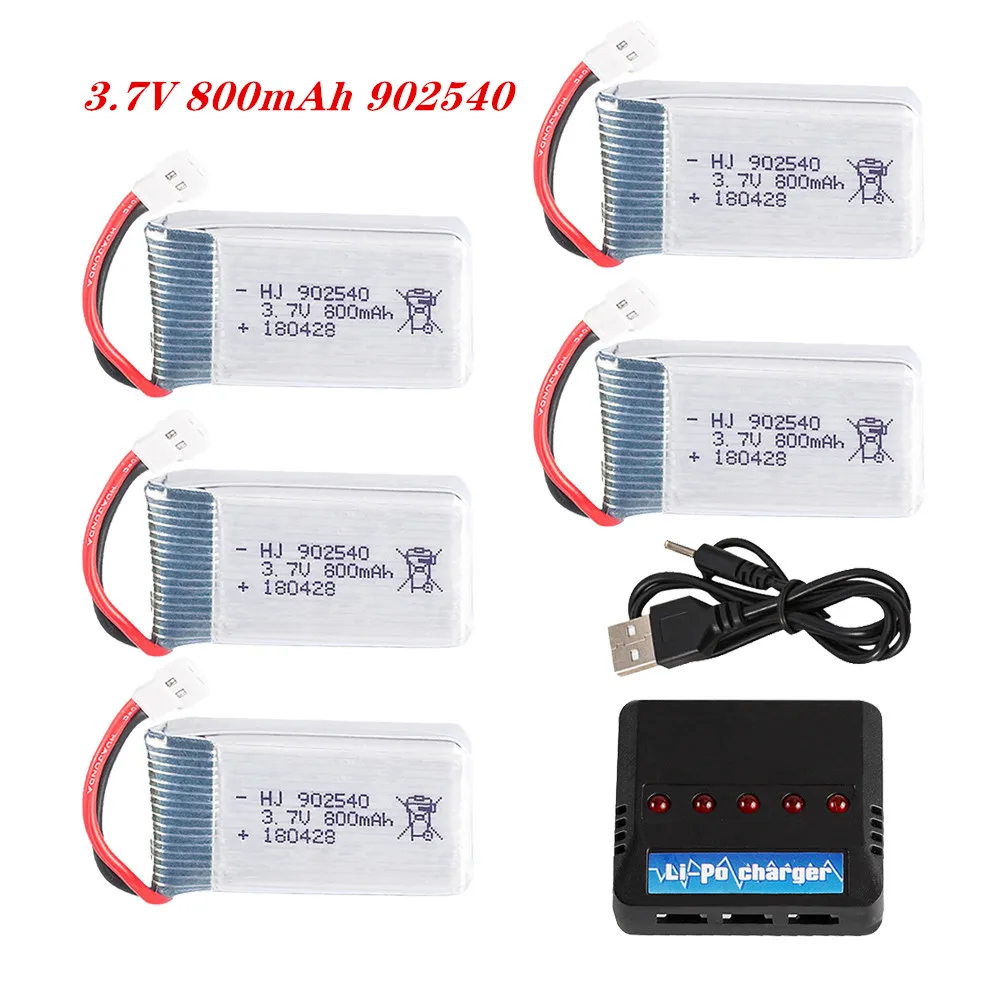 Высококачественный аккумулятор 3,7 в 800 мАч 902540 Lipo для Syma X5 X5C X5S X5SC X5HW X5HC X5SW M68 X300 X400 X500 X800 HJ819 25C аккумулятор