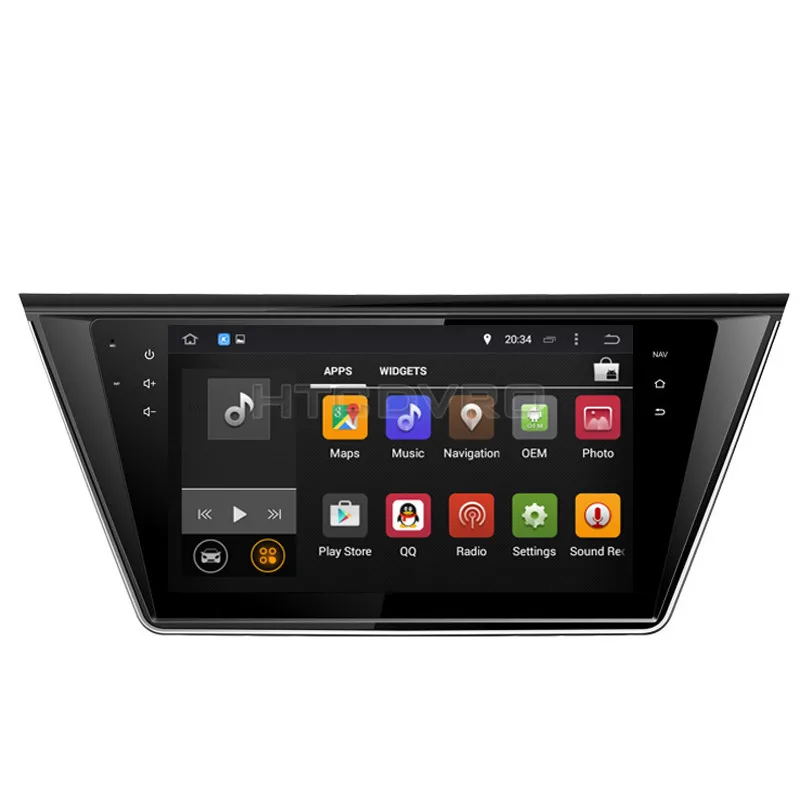 Автомобильный DVD-плеер YMODVHT 10 1 дюйма Восьмиядерный 4 Гб + 32 ГБ Android 9 0 для VW Touran 2015