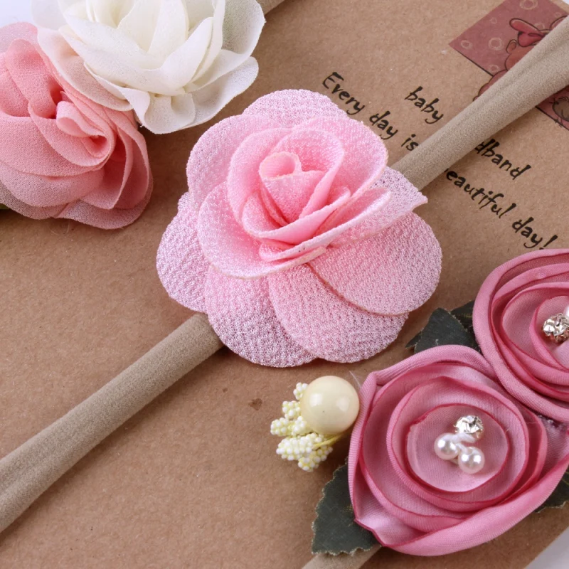 Комплект для девочки из 3х шт./компл. повязка разноцветный новорожденных бантики