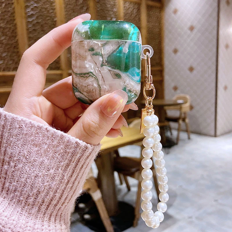 

Luxury Pearl Shell MarbleTPU Case for Apple Airpods 1 2 3 Case for AirPods Pro Case Bluetooth Earphone Accessories Headphone Box