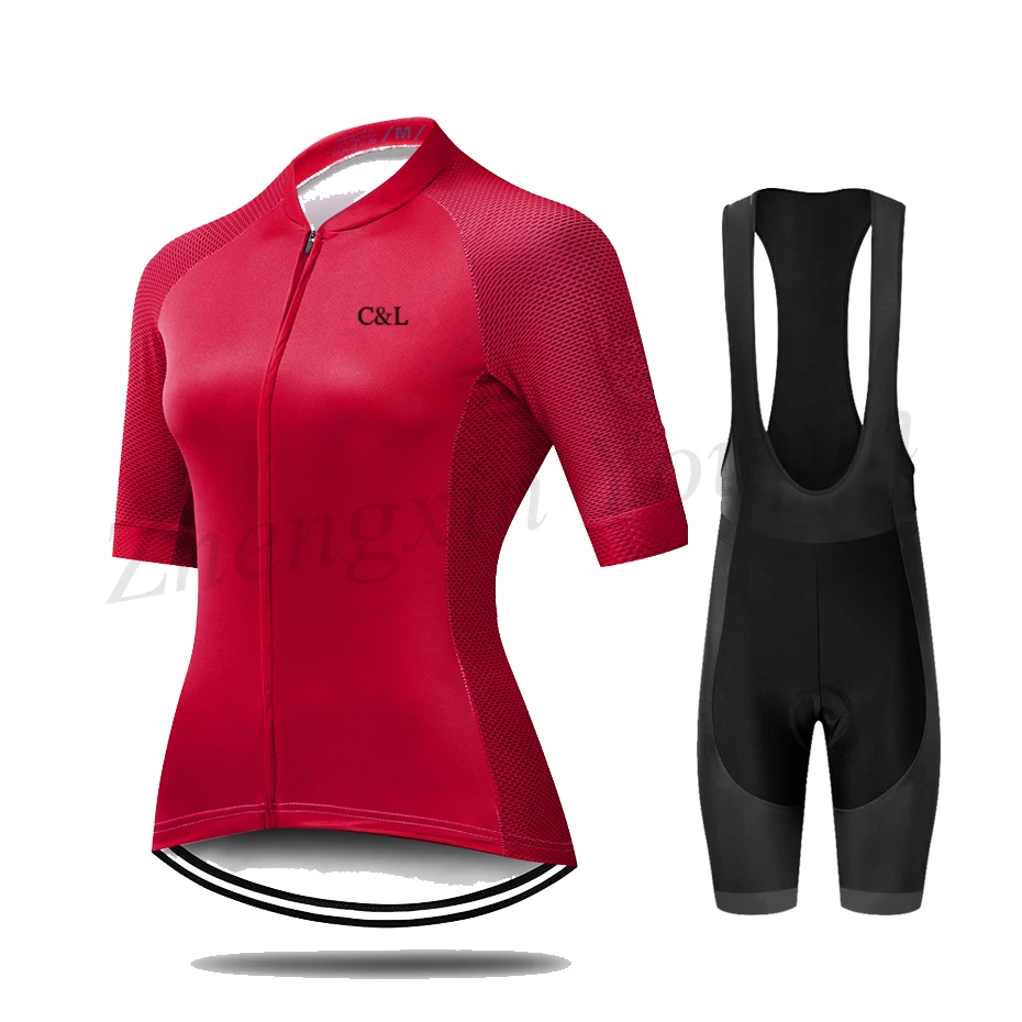 

Women's Cycling Clothes Short Sleeve Cycling Clothing Quick-Dry Female Gel Bicycle Shorts Suit Summer Women's Bicycle Jersey Set