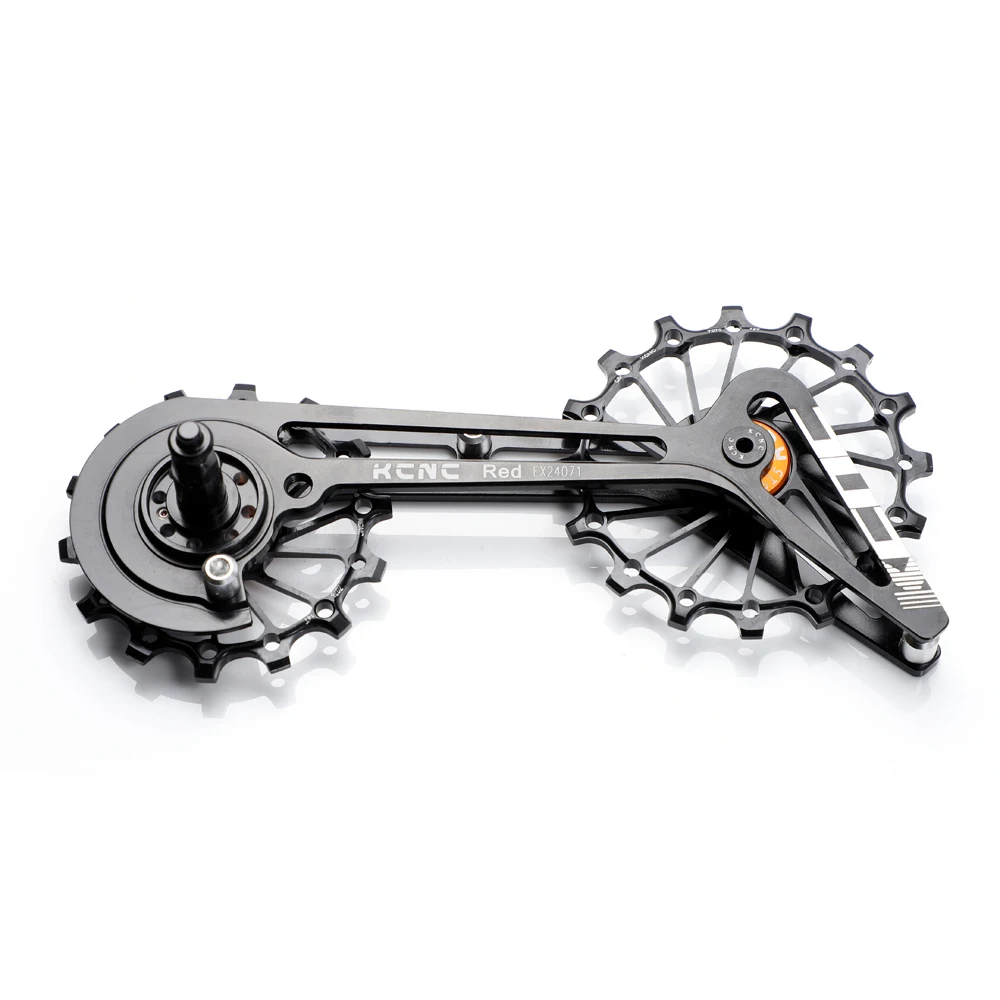 KCNC дорожный велосипед Большой шкив клетка OSPW для SRAM красный сила черный цвет 14