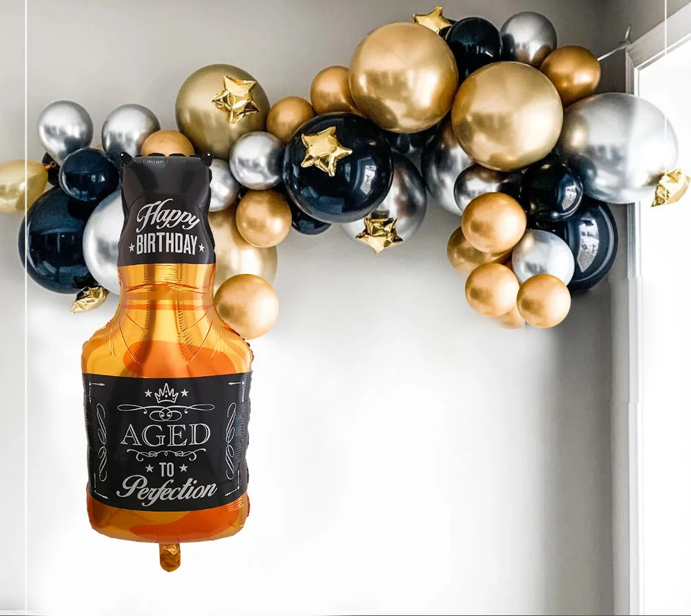 

1 комплект виски, строительная Гирлянда для взрослых, мужчин, пиво, украшение для вечеринки в честь Дня Рождения, свадебные украшения для дня...