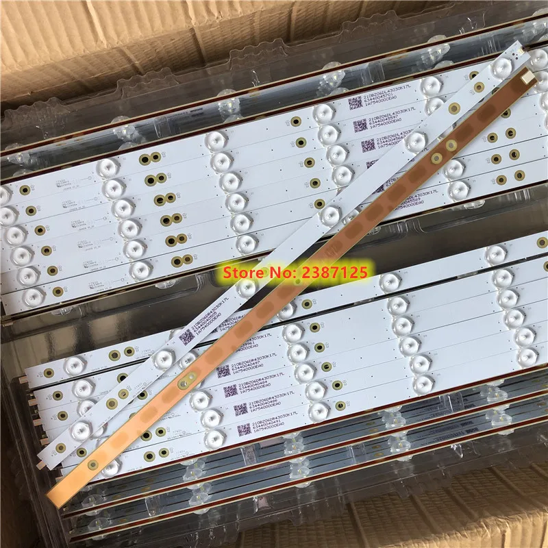 14 шт./компл. светодиодный полосы для Philips 49 &quot49PUS6501 LB-PF3030-GJD2P6C490712-L-D R B 49AEL2-L KD-49X6000D