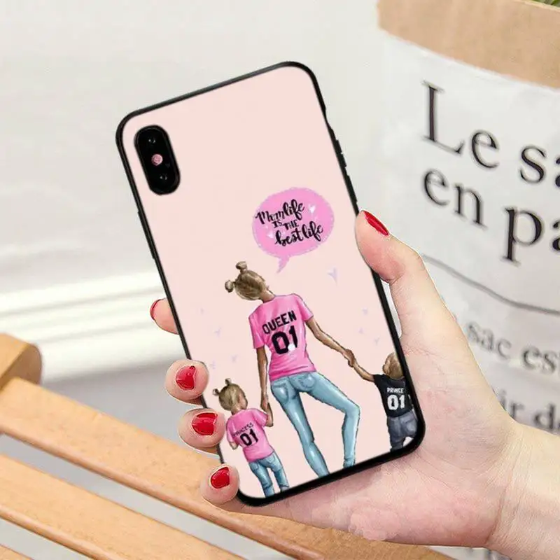 

ZFGHSHYQ Mom Super Baby Queen Phone Case For HUAWEI P20 30 40 Pro Mate20 30 40Pro Honor8X 20 10i 10lite Nove3E V9 V10