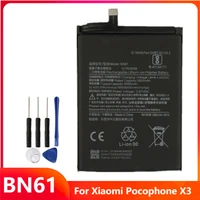 phone battery bn61 for xiaomi pocophone x3 poco x3 replacement rechargeable batteries with free tools
