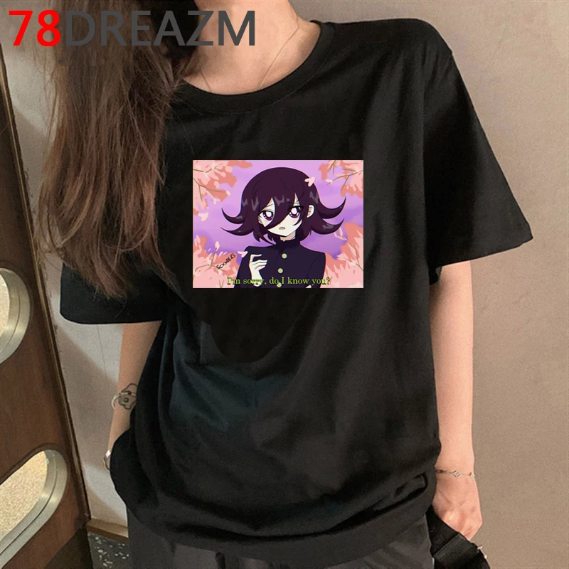 Kawaii короткая футболка с героями из японского аниме ума Kokichi толстовки Для Мужчин