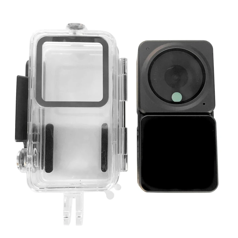 

60m/198ft Underwater Housing Waterproof Case Kit Diving Protective Shell Accessory Compatible with DJI Action 2 Camera