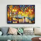 Пейзаж, ручная роспись, Настенная картина, современная абстрактная картина маслом на холсте, поп-арт, для гостиной, украшение для дома