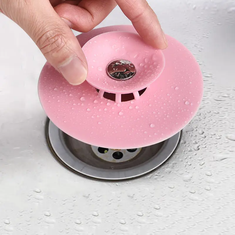 

Sewer Floor Drain Deodorant Artifact Kitchen Sink Filter Mesh Wash Basin Water Plug Toilet Bathtub Deodorant Cover