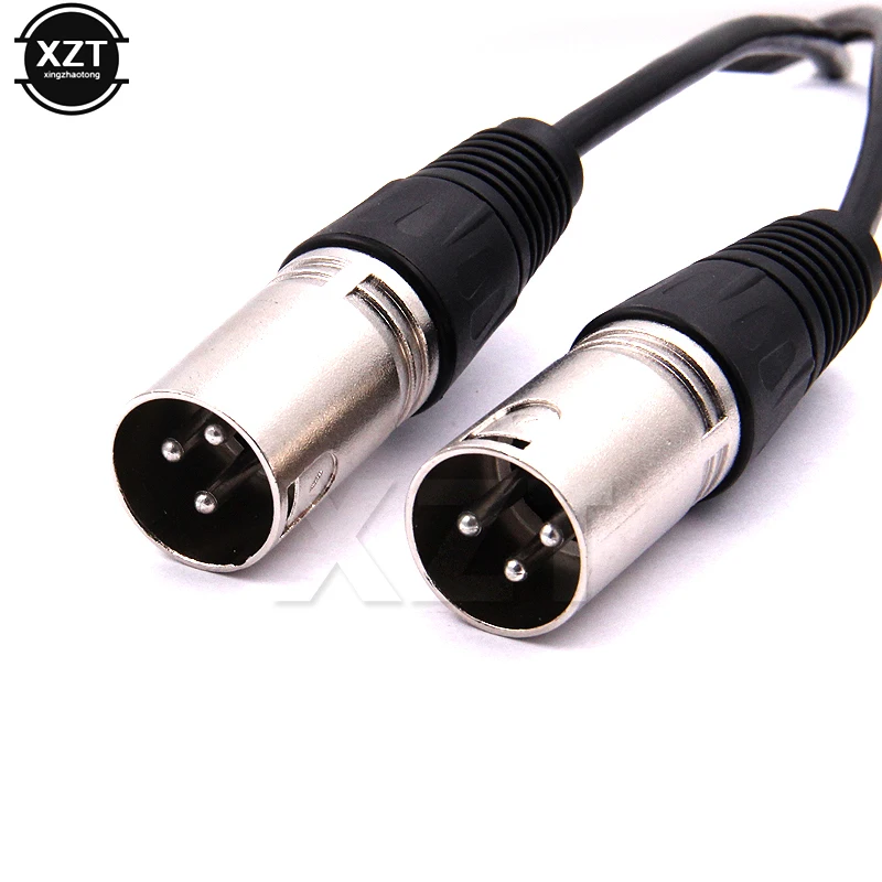 3Pin XLR FEMALE Jack To Dual 2 MALE Plug Y SPLITTER кабель адаптер 1 фут ножной шнур|Кабели питания| |