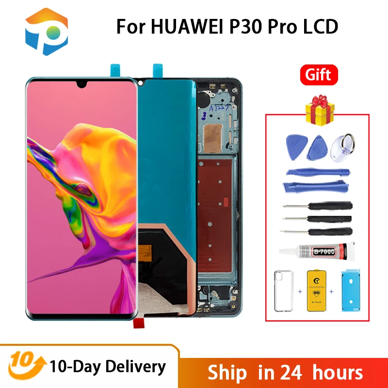 P30 P30Pro LCD For Huawei P30 Pro VOG-L09 L29 TL00 Lcd Dsplay Touch Screen Digitizer Parts For Huawei P30 ELE-L29 L09 AL00 TFT