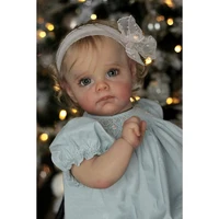 24 inch reborn doll kit maggi toddler girl fresh color unfinished diy doll parts childrens christmas doll toy reborn doll kit