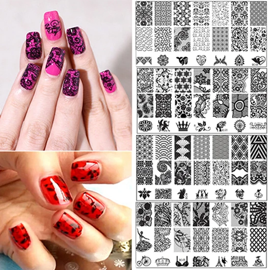 2019 10 Новый дизайн DIY Художественный штамп с изображением для ногтей пластины