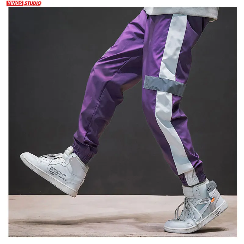 Дропшиппинг мужские брюки для бега с полосками сбоку уличная одежда хип хоп