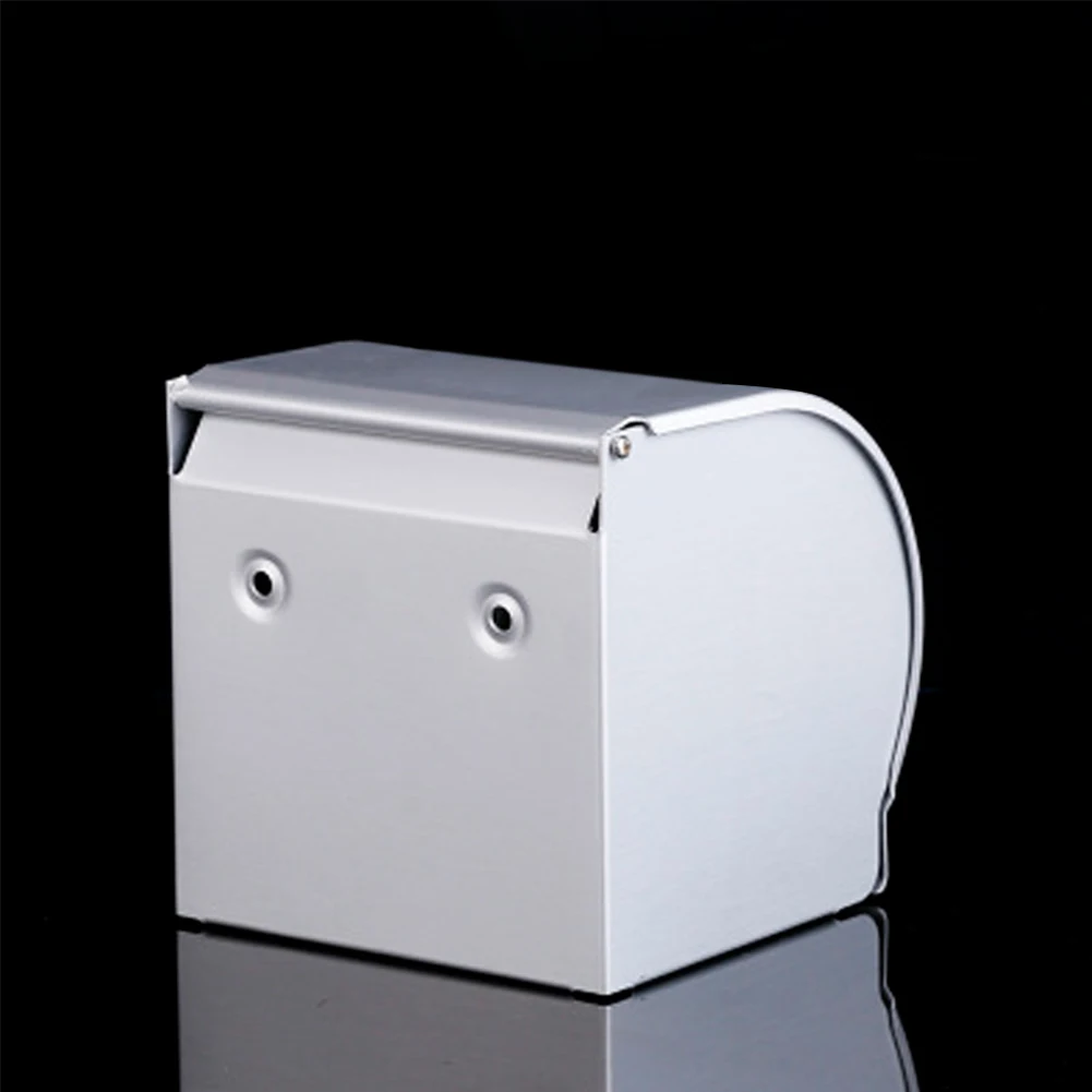 

Rack Bathroom Modern Home Easy Install Tissue Boxes Dustproof Waterproof Accessories Space Aluminum Hotel Toilet Paper Holder