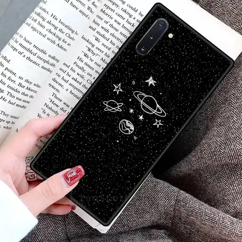 

Space astronaut simple cartoon Phone Case For Samsung Galaxy S8 S9 S10 Plus S10E Note 3 4 5 6 7 8 9 10 Pro Lite cover