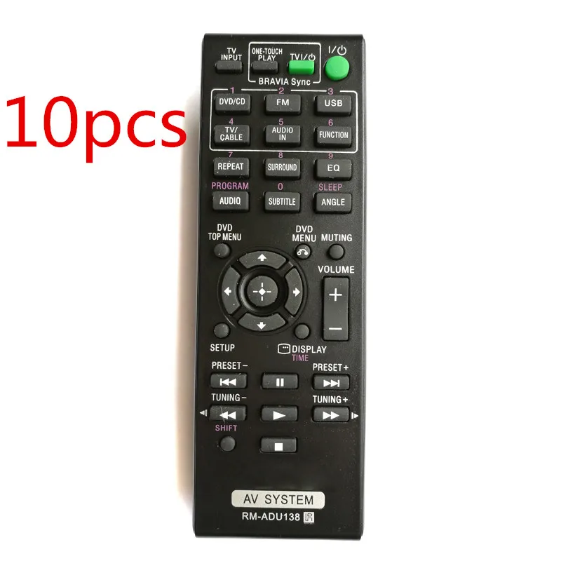 (10 шт./лот) Новый заменяемый телефон аудио/видео приемник пульт дистанционного
