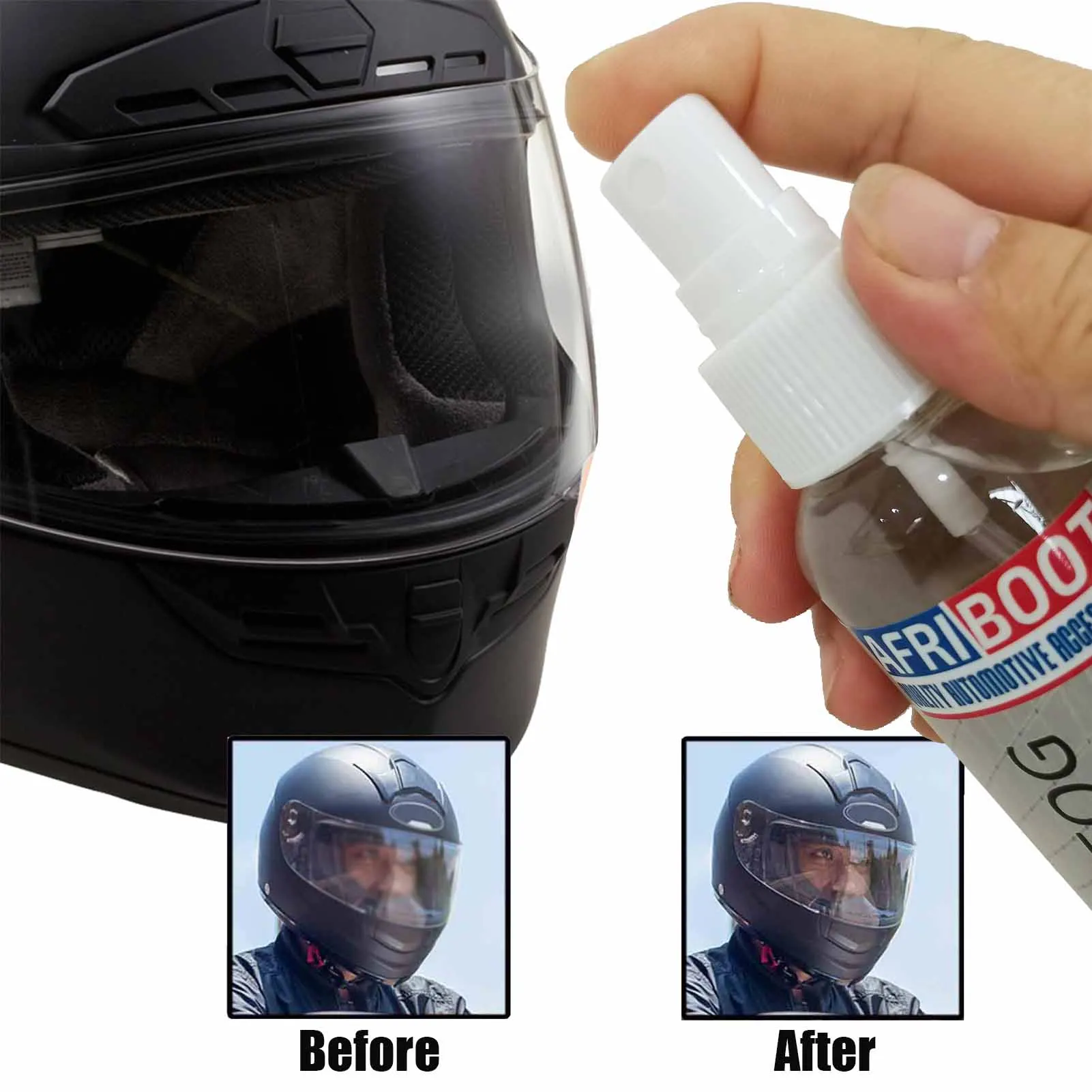 

100ML Anti-Fog Nano Coating Spray for Car Window Rearview Mirror Glass Defogging Cleaning Agent Car Mirror Polishing Set